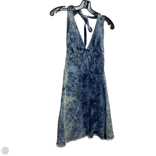Dress Casual Short By Like an Angel In Blue Denim, Size: L
