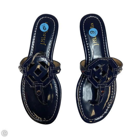 Sandals Flip Flops By J Mclaughlin In Navy, Size: 6