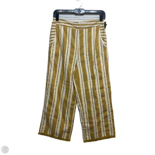 Pants Other By Loveriche In White & Yellow, Size: S