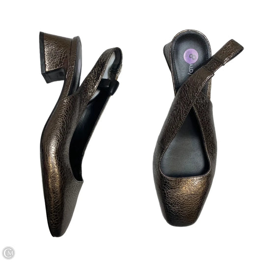 Shoes Heels Block By Donald Pliner In Silver, Size: 8