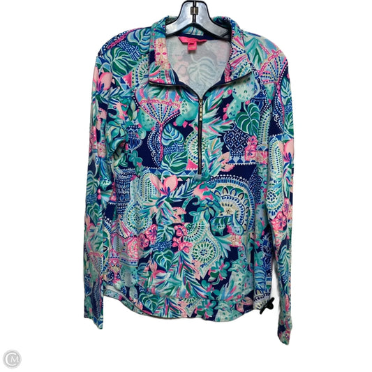 Sweatshirt Designer By Lilly Pulitzer In Blue & Green, Size: S
