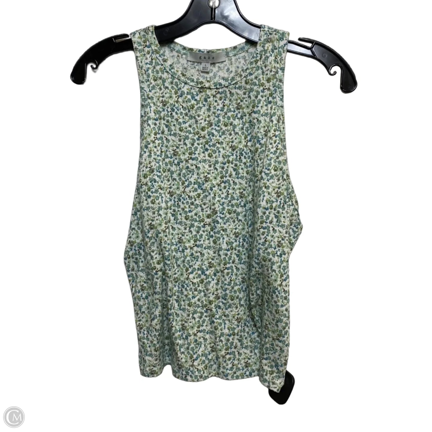 Top Sleeveless By Gaze In Green, Size: L