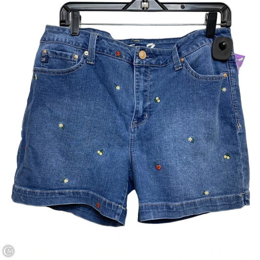 Shorts By Seven 7 In Blue Denim, Size: 14