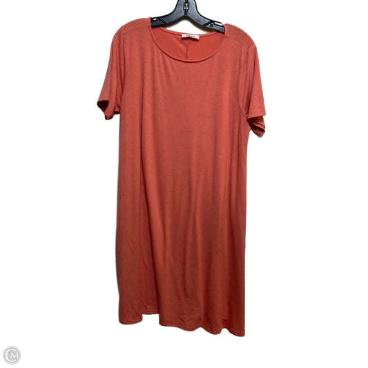 Dress Casual Short By Zenana In Orange, Size: 2x