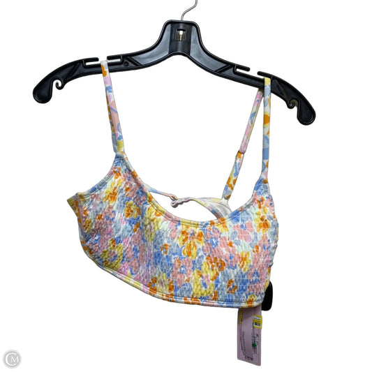 Swimsuit Top By Wild Fable In Blue & Pink, Size: L