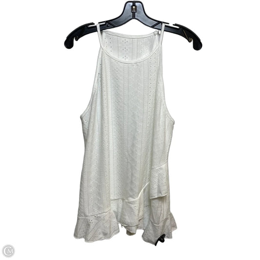 Top Sleeveless By Finjani In White, Size: 1x