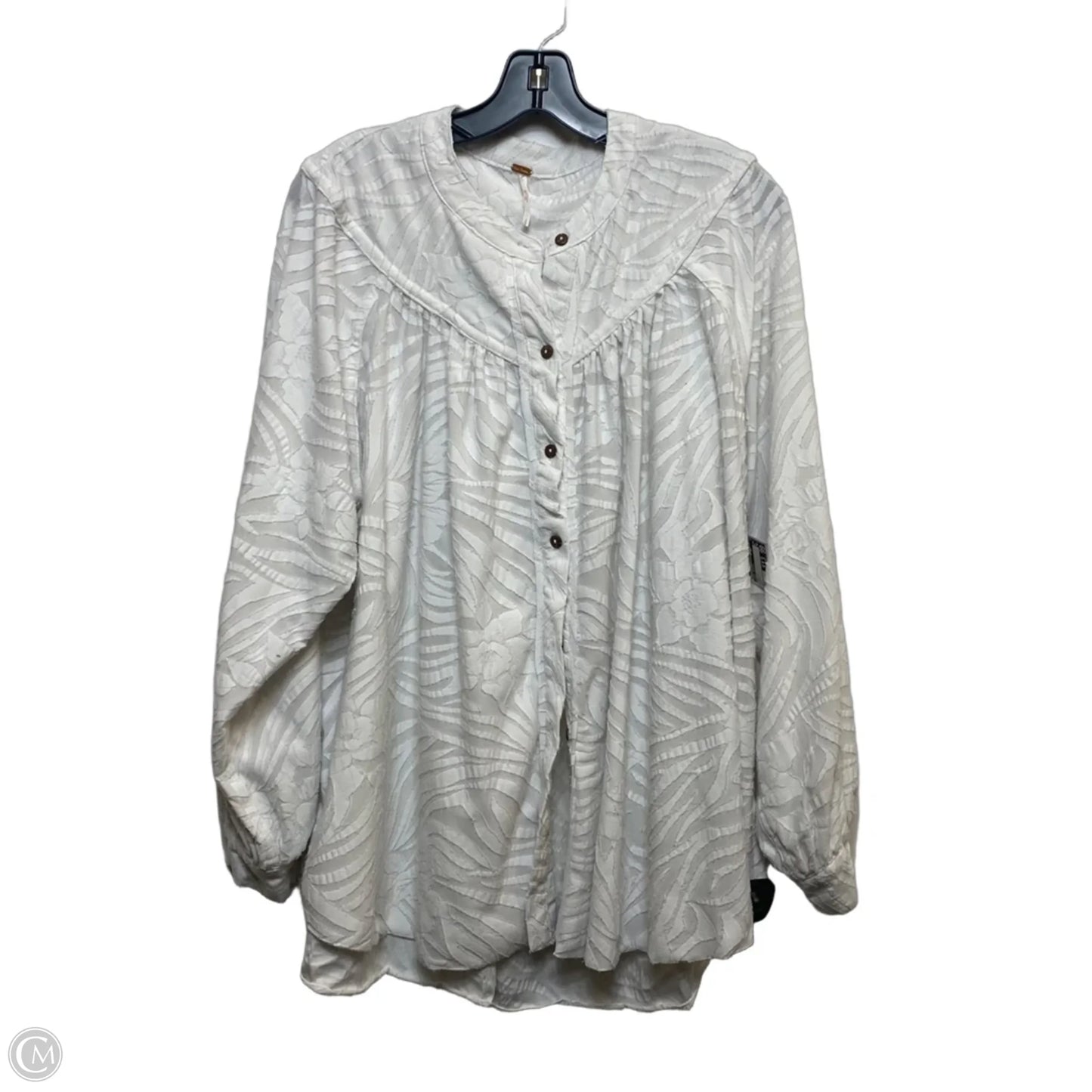 Top Long Sleeve By Free People In White, Size: S