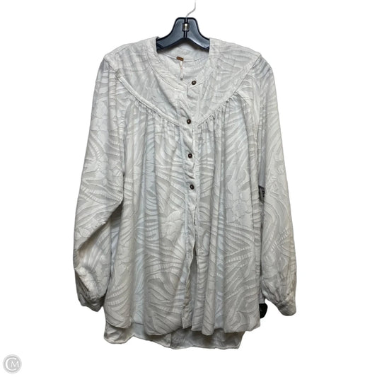 Top Long Sleeve By Free People In White, Size: S