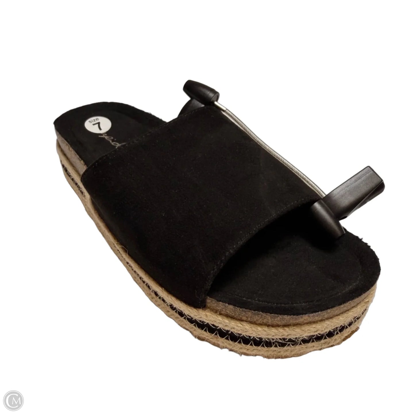 Sandals Heels Platform By Qupid In Black, Size: 7