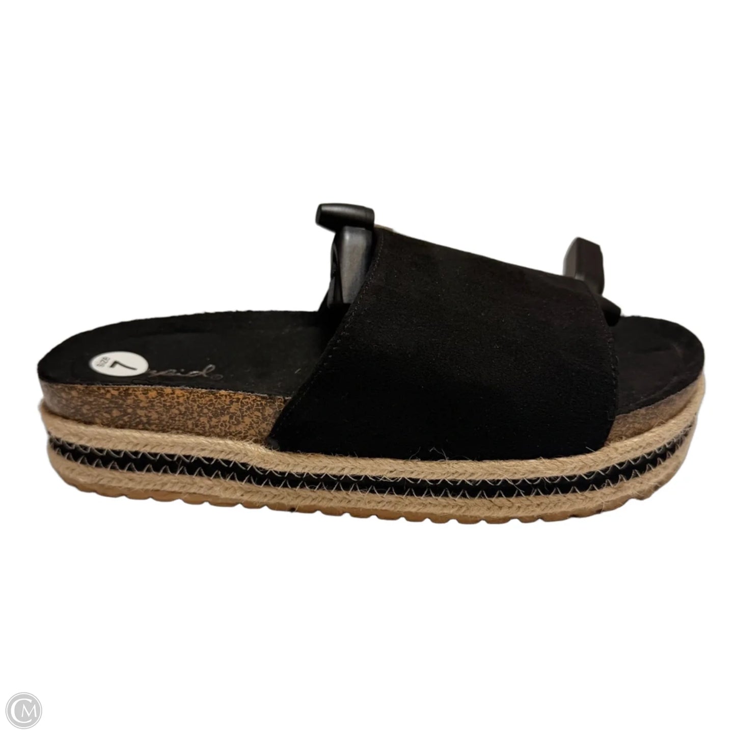 Sandals Heels Platform By Qupid In Black, Size: 7