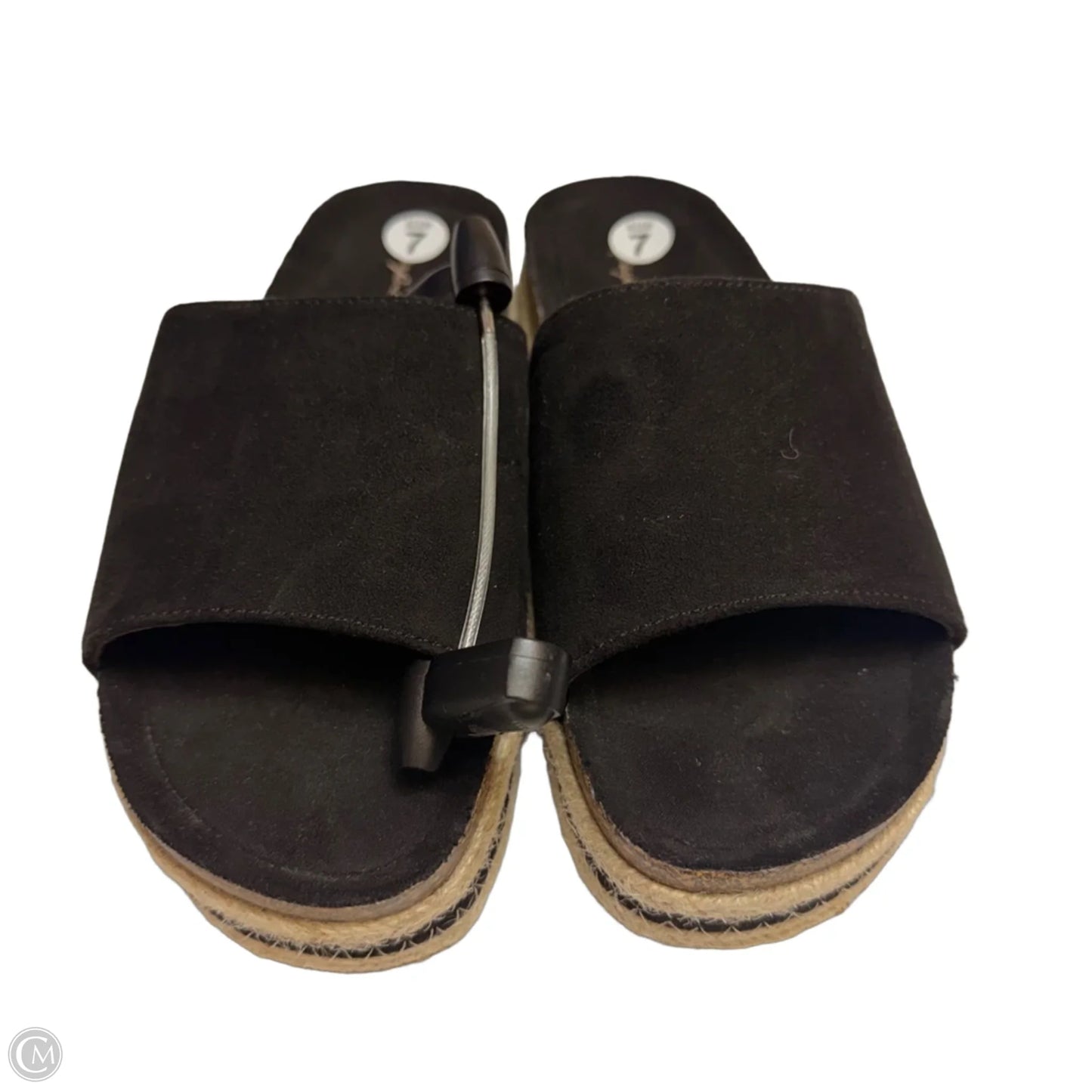 Sandals Heels Platform By Qupid In Black, Size: 7