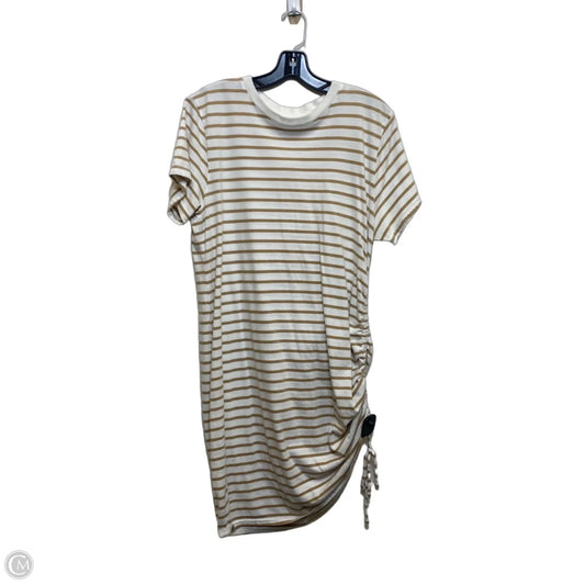 Dress Casual Short By Universal Thread In Brown & Cream, Size: L