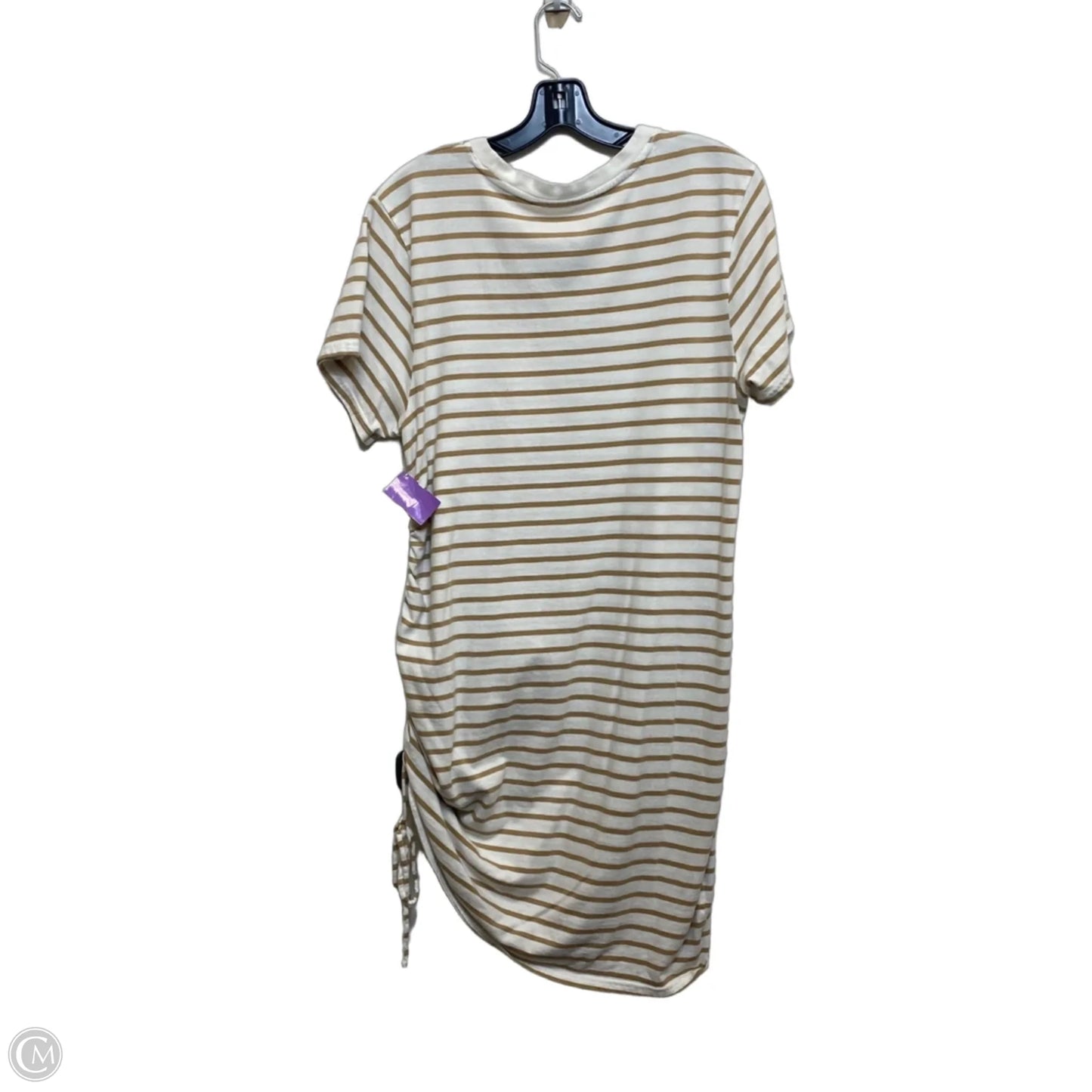 Dress Casual Short By Universal Thread In Brown & Cream, Size: L