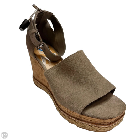 Sandals Heels Wedge By Dolce Vita In Grey, Size: 10