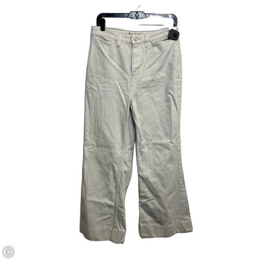 Jeans Wide Leg By We The Free In Cream Denim, Size: 8