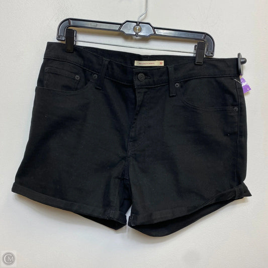 Shorts By Levis In Black Denim, Size: 14