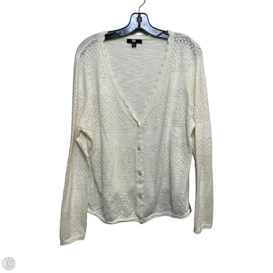 Cardigan Designer By Frye In Cream, Size: Xl