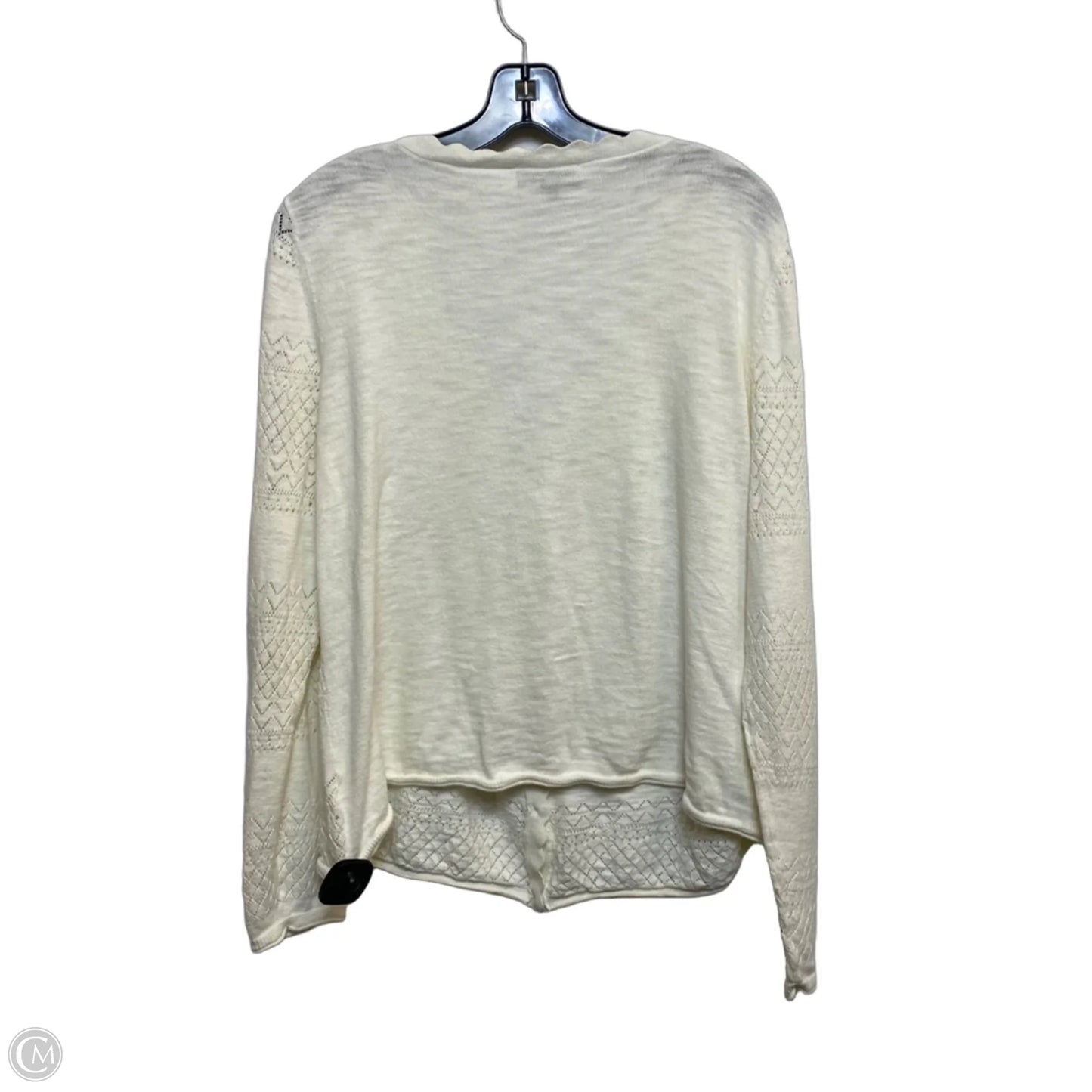 Cardigan Designer By Frye In Cream, Size: Xl