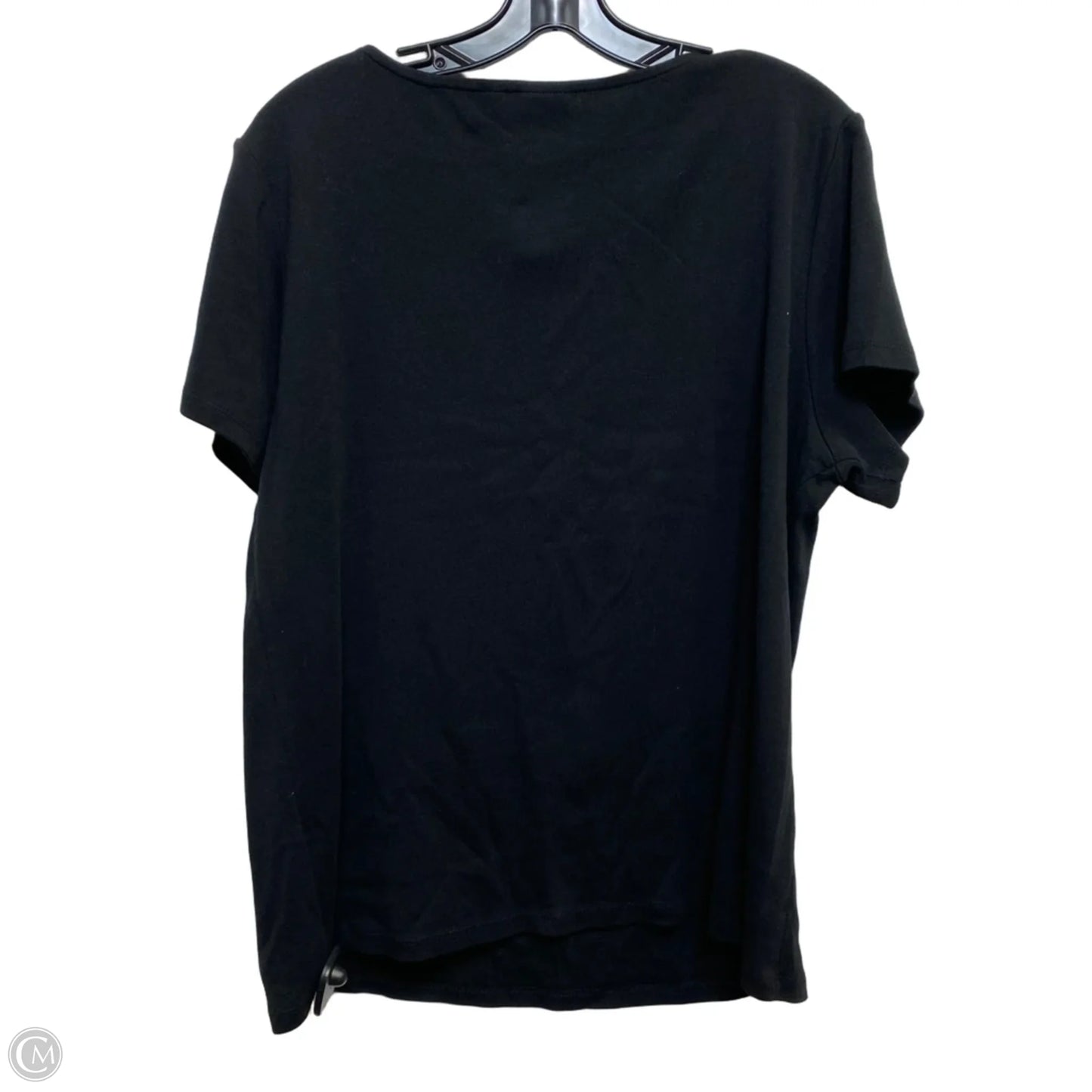 Top Short Sleeve By Rafaella In Black, Size: 2x