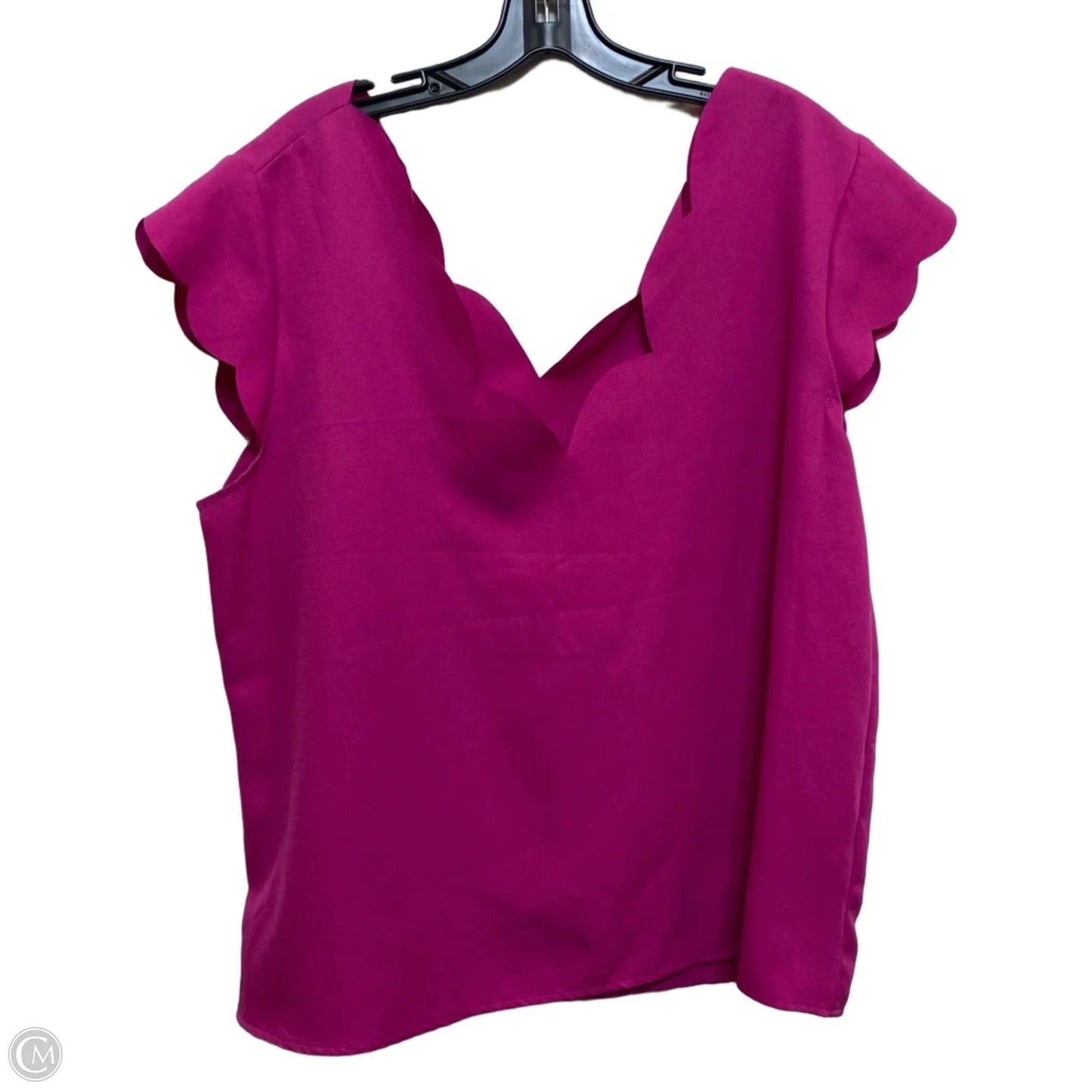 Top Sleeveless By Shein In Purple, Size: 2x