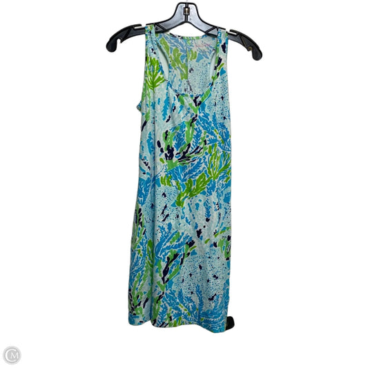 Dress Designer By Lilly Pulitzer In Blue & Green, Size: Xs