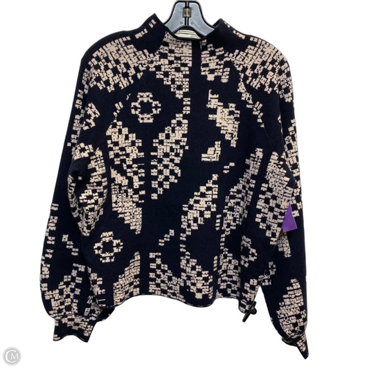 Sweater By Anthropologie In Blue & Pink, Size: M
