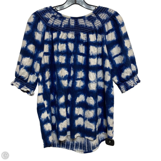 Top Short Sleeve By Sonoma In Blue, Size: Xl