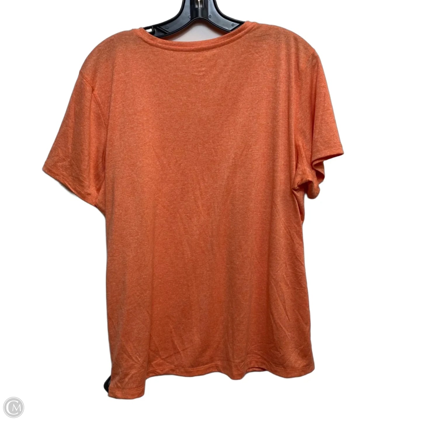 Athletic Top Short Sleeve By Athletic Works In Orange, Size: Xl