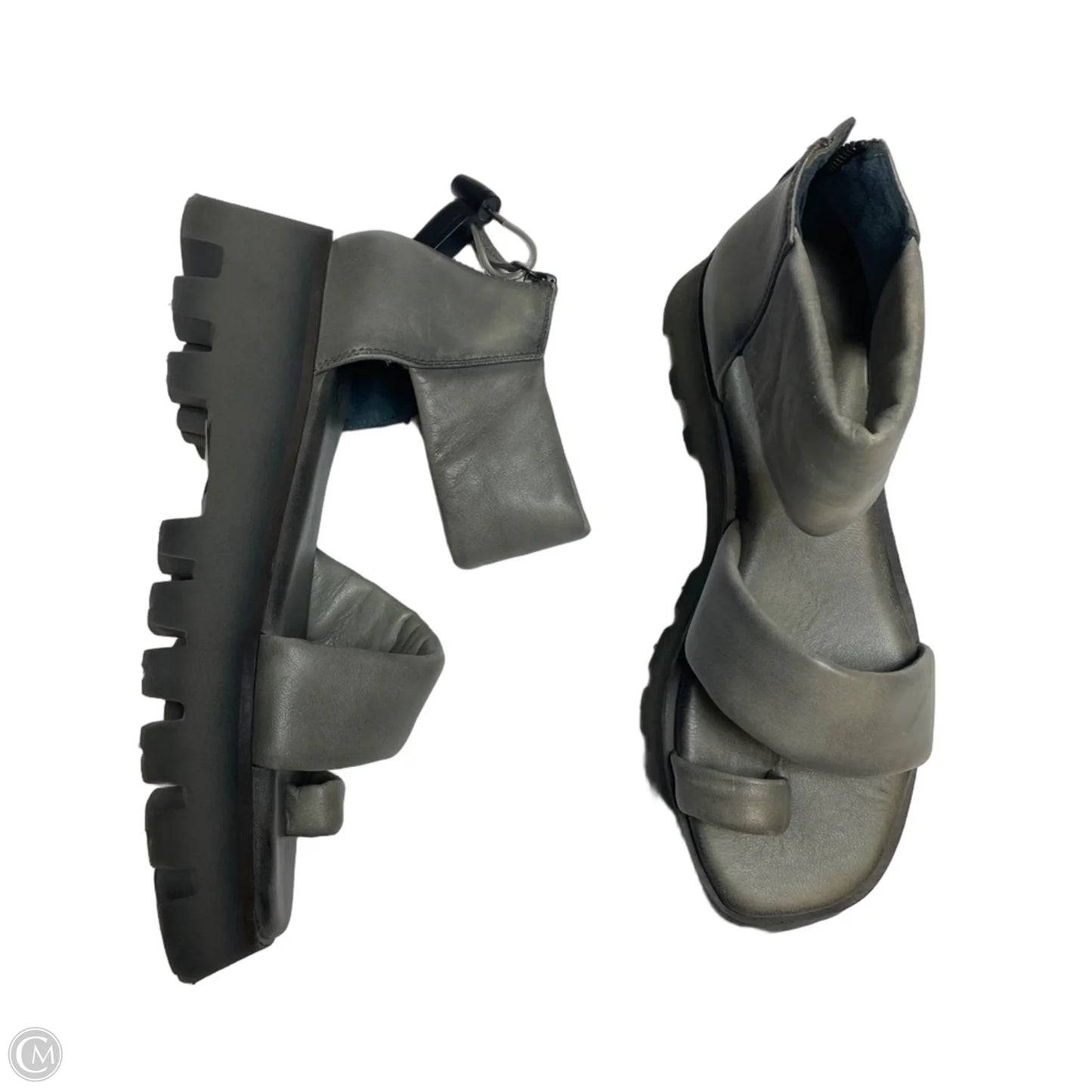 Sandals Heels Platform By Free People In Grey, Size: 5.5