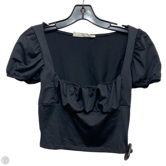Top Short Sleeve By  Emma & Sam In Black, Size: M