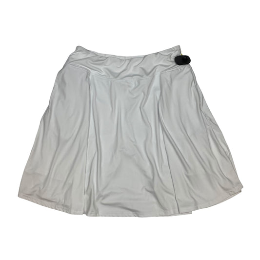 Athletic Skort By Clothes Mentor In White, Size: L