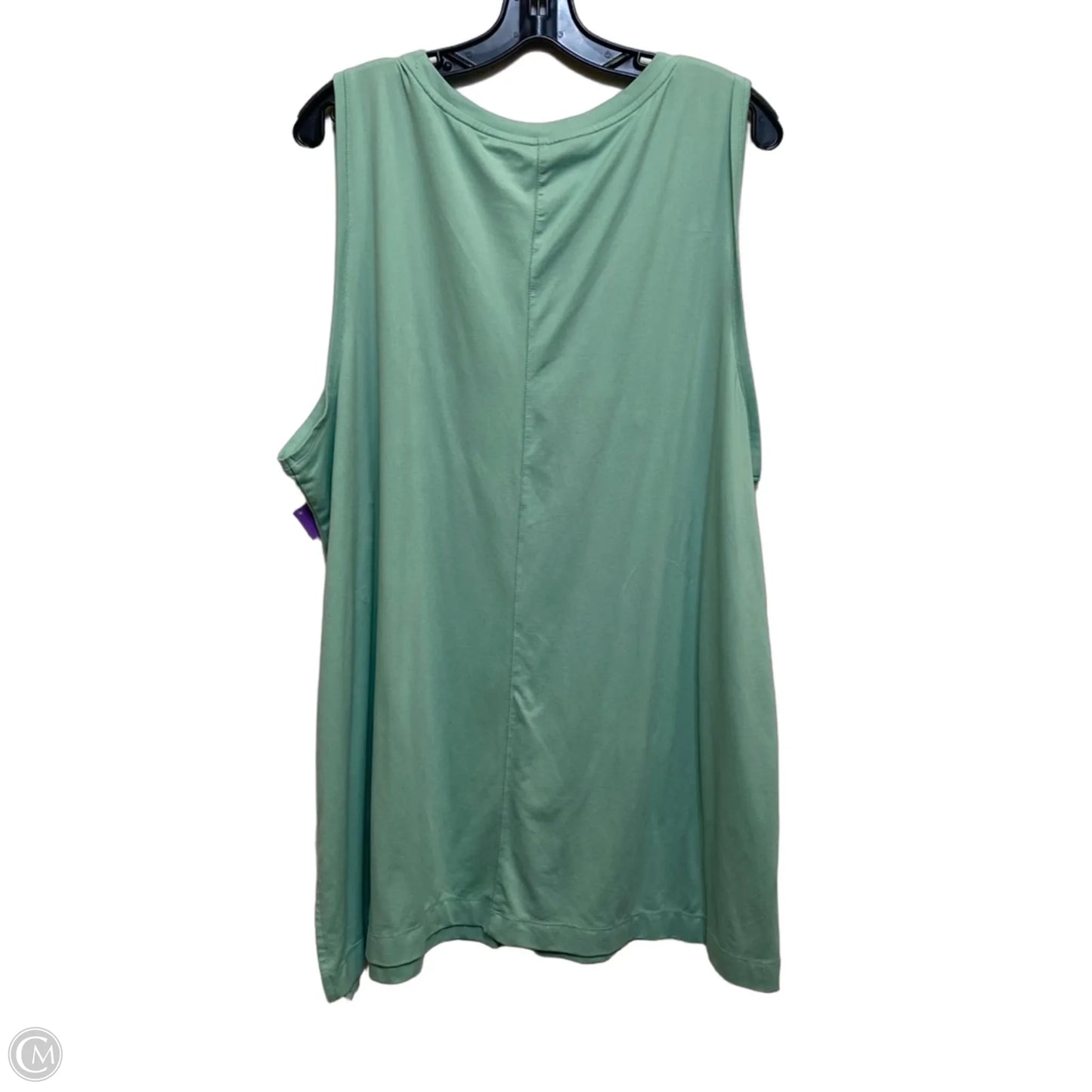 Top Sleeveless Basic By Wonderly In Green, Size: 3x