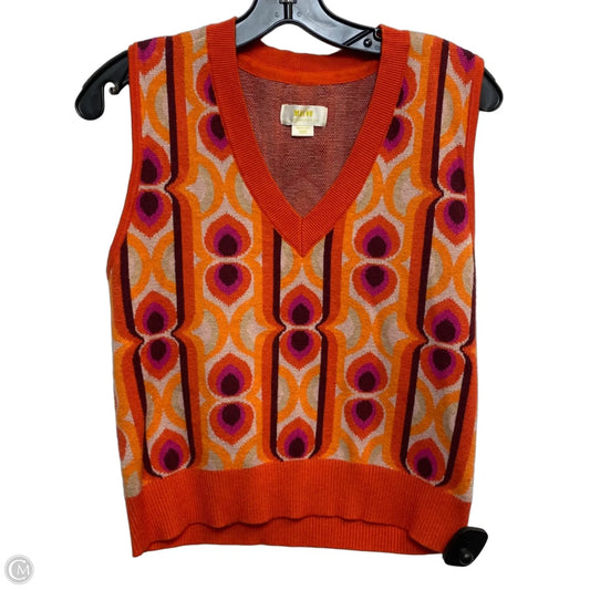 Top Sleeveless By Maeve In Orange, Size: M