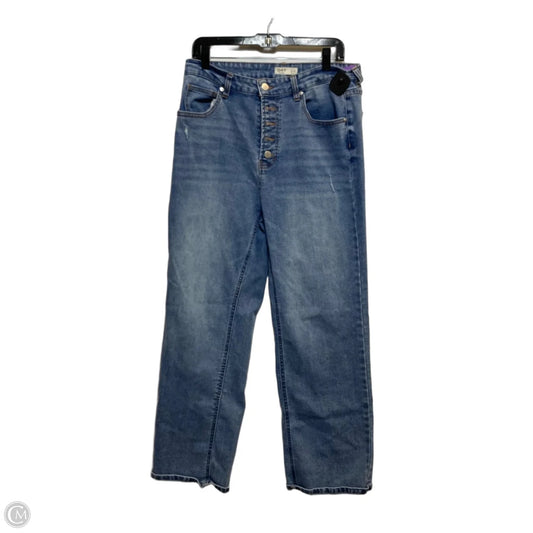 Jeans Straight By Oat In Blue Denim, Size: 12