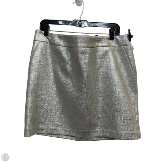 Skirt Mini & Short By White House Black Market In Silver, Size: L