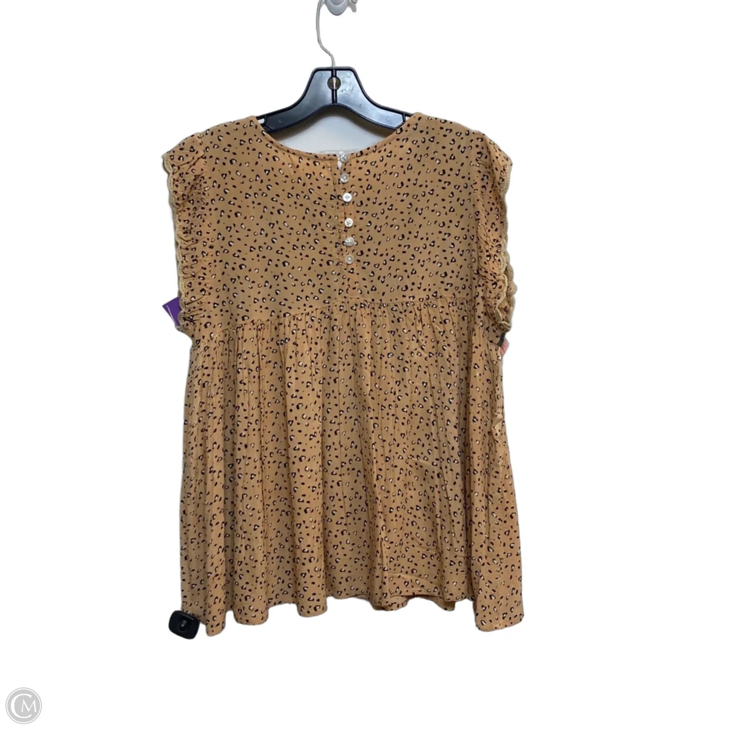 Top Sleeveless By Thml In Grey & Tan, Size: L