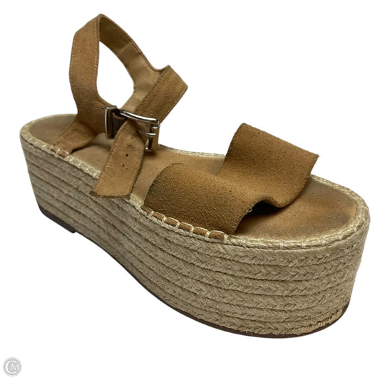 Sandals Heels Platform By Schutz In Tan, Size: 8.5