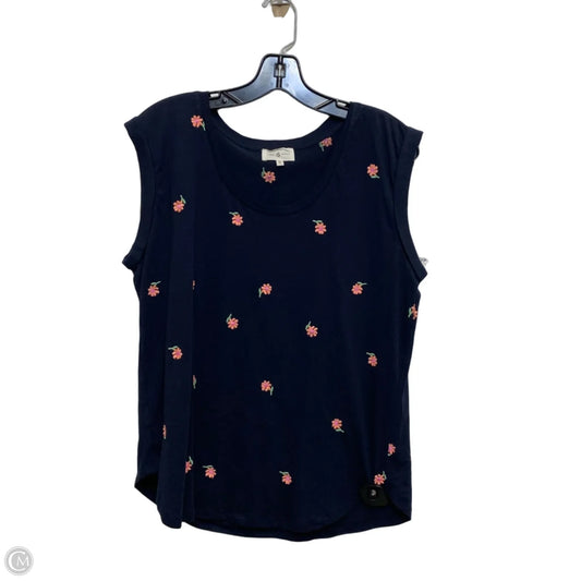 Top Sleeveless By Lou And Grey In Navy, Size: M