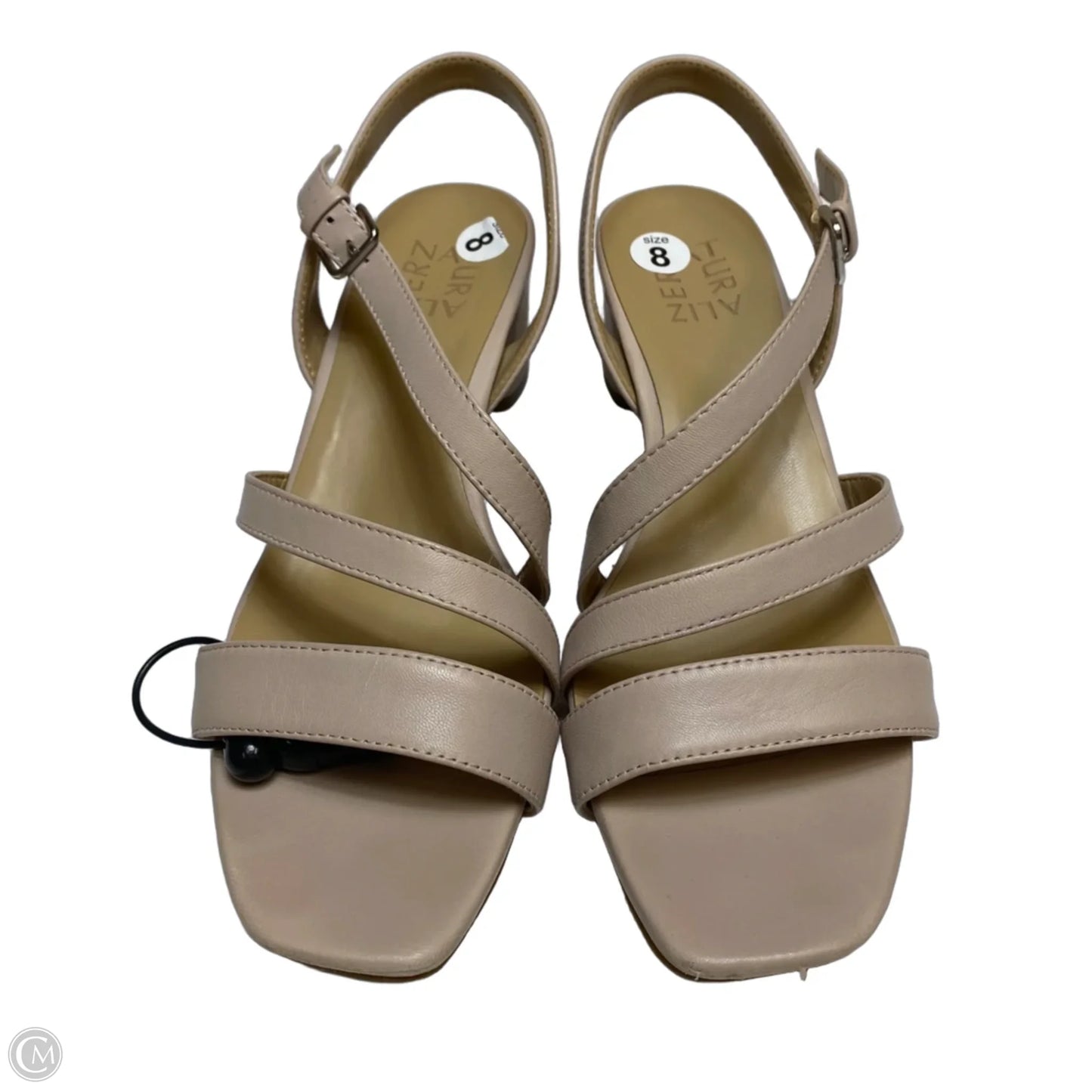 Sandals Heels Block By Naturalizer In Tan, Size: 8