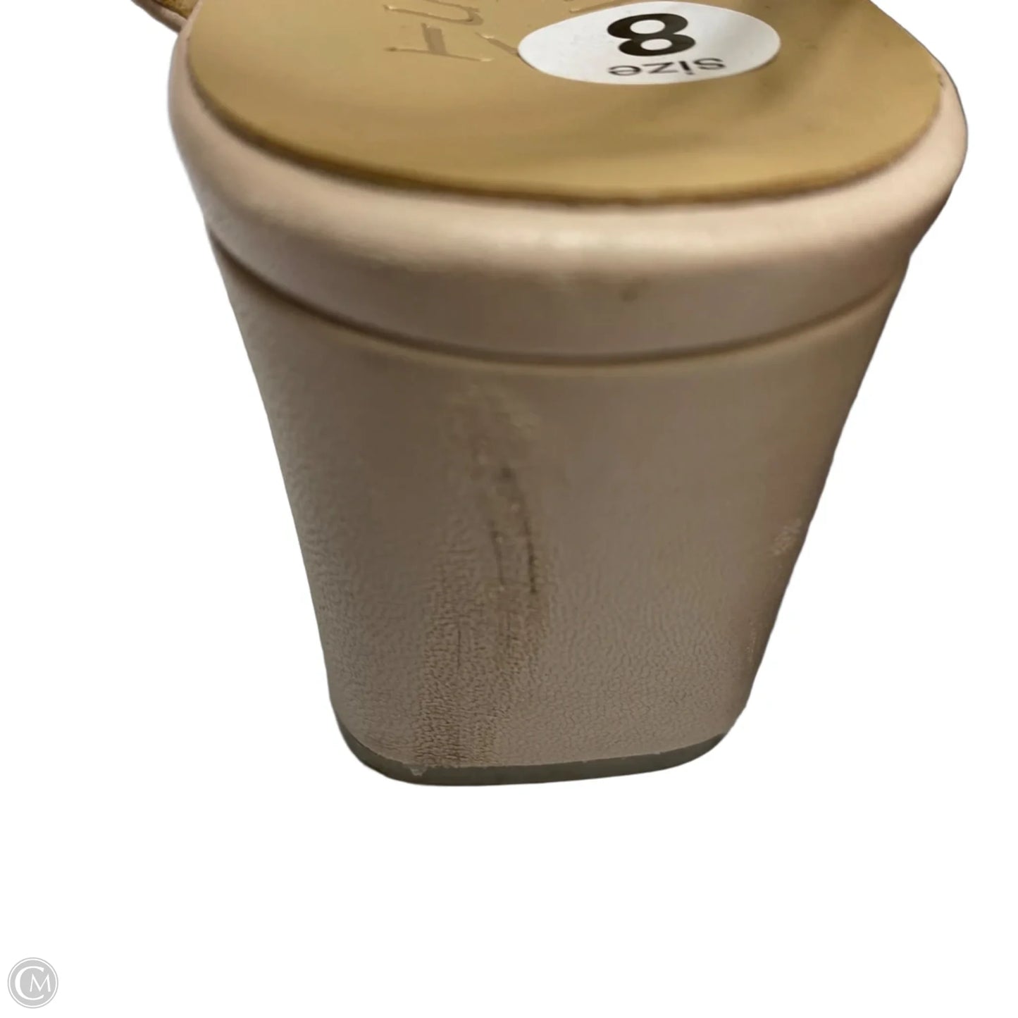 Sandals Heels Block By Naturalizer In Tan, Size: 8