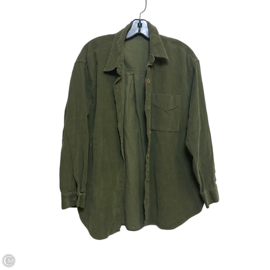 Jacket Shirt By Wild Fable In Green, Size: L
