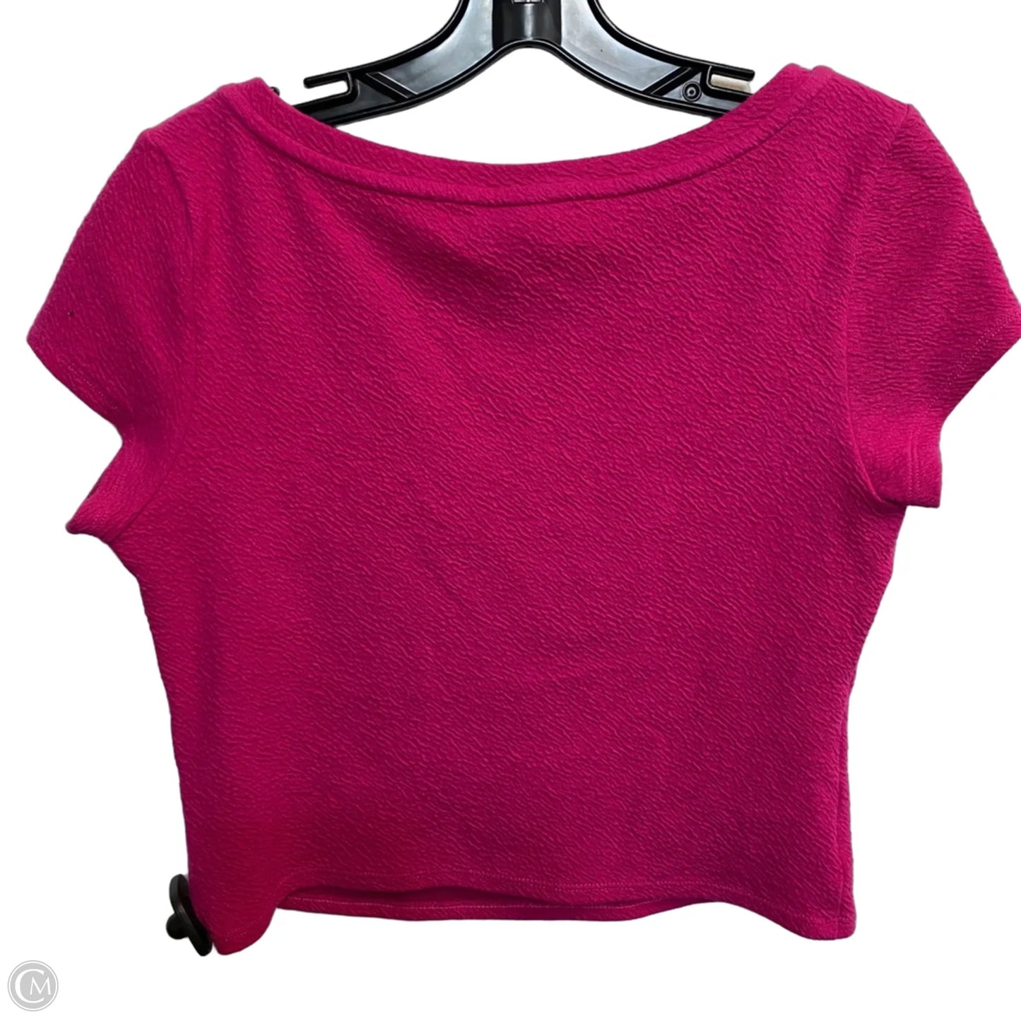 Top Short Sleeve By Anthropologie In Pink, Size: S
