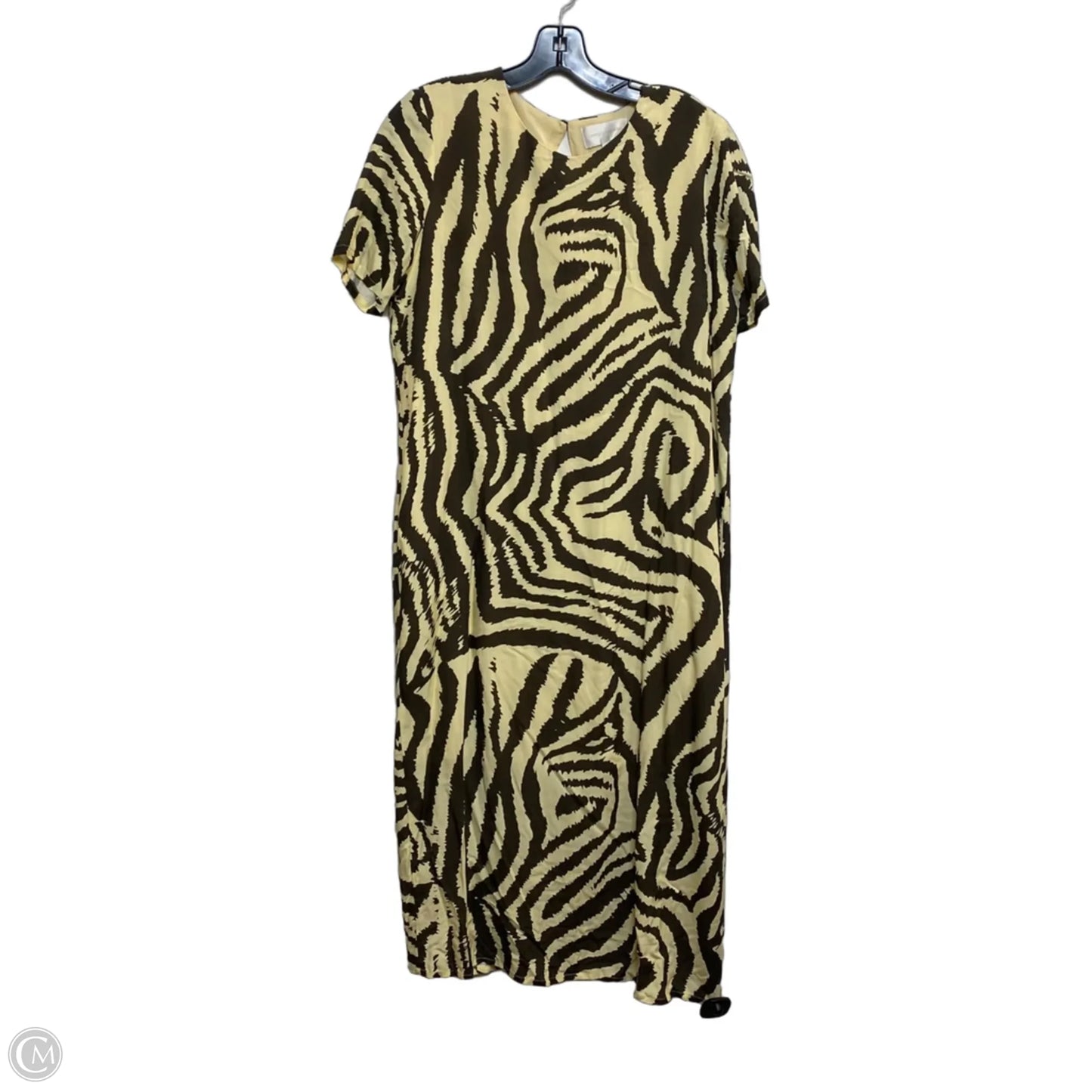Dress Casual Midi By Corey Lynn Calter In Brown & Cream, Size: S
