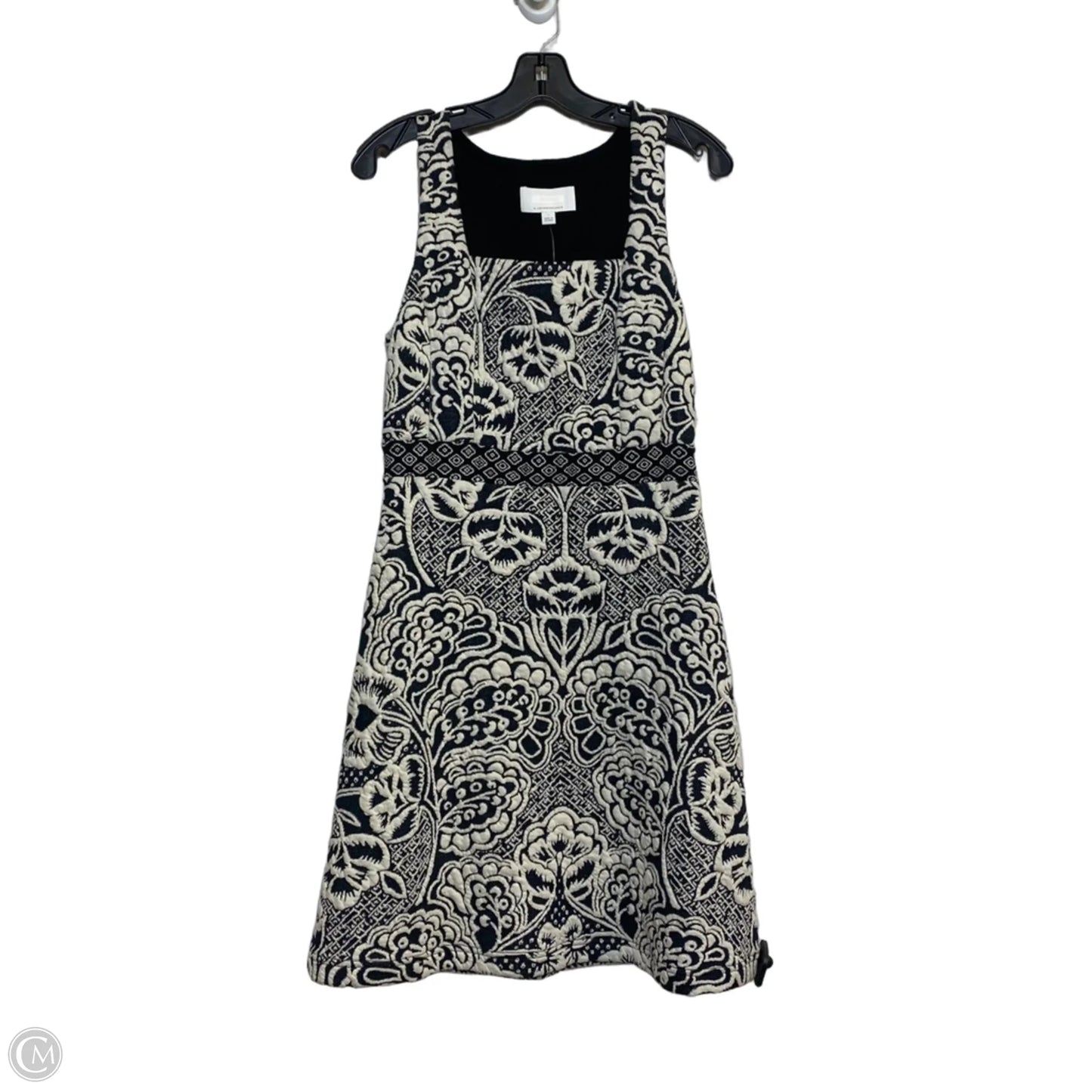 Dress Casual Short By Anthropologie In Black & Cream, Size: S