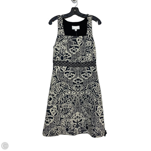 Dress Casual Short By Anthropologie In Black & Cream, Size: S