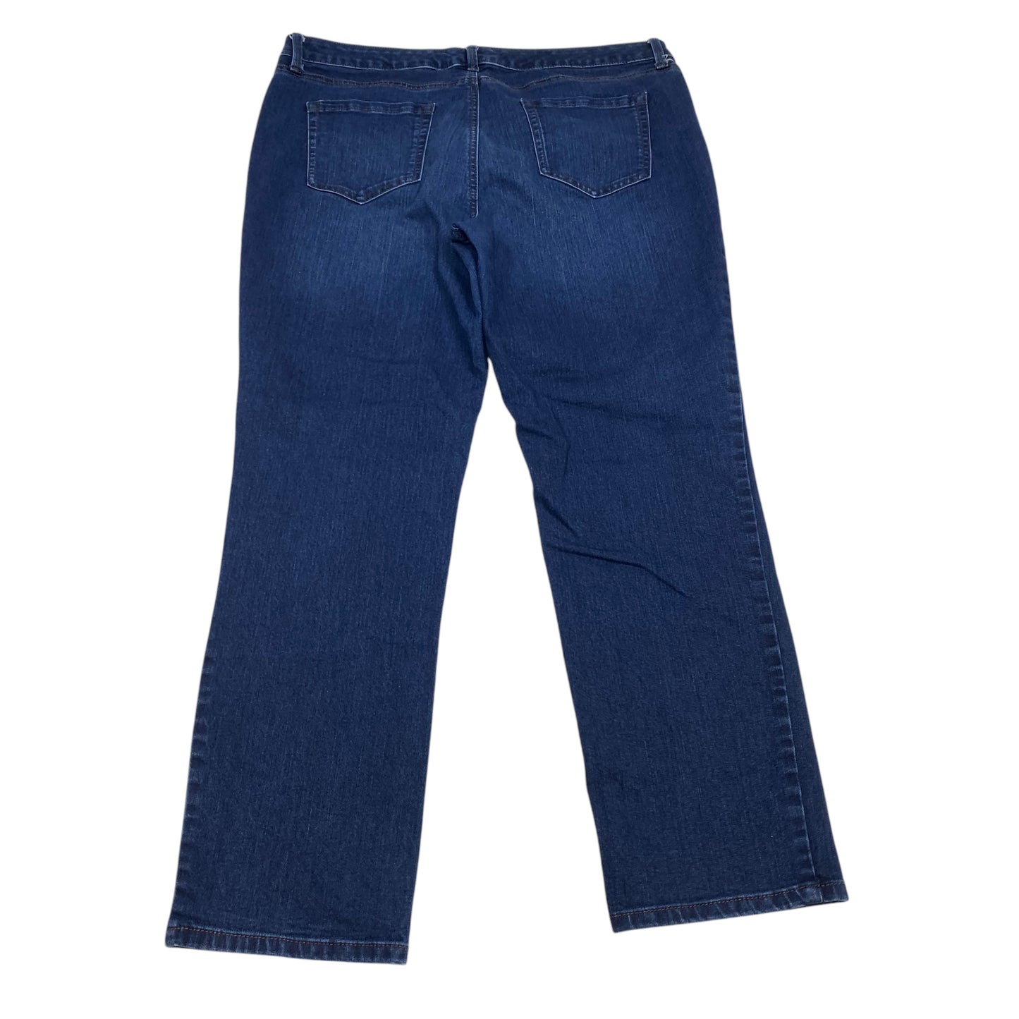 Jeans Straight By Charter Club In Blue Denim, Size: 18