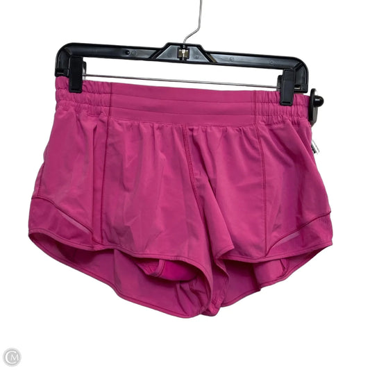 Athletic Shorts Designer By Lululemon In Pink, Size: M