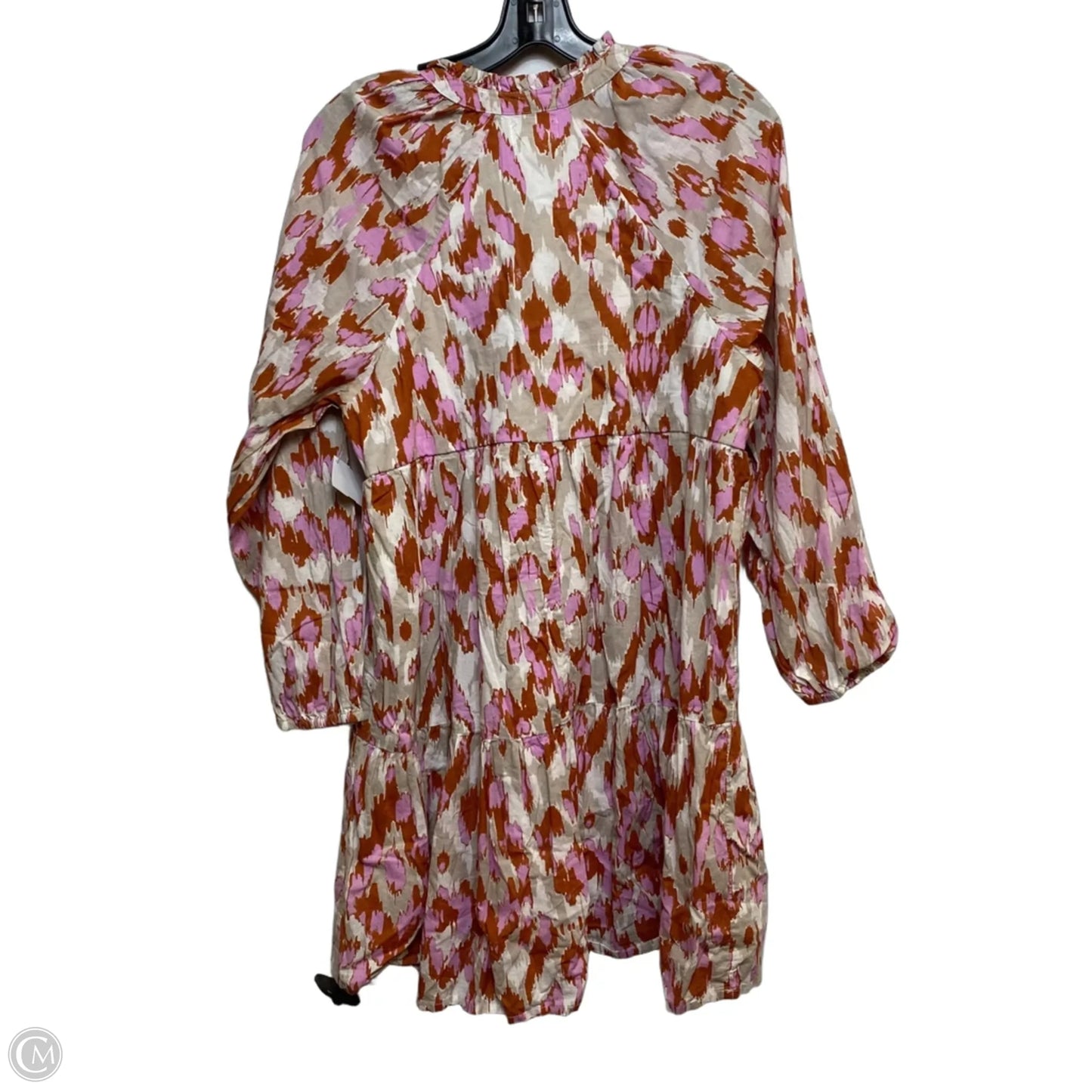 Dress Casual Short By Jessica Simpson In Brown & Pink, Size: L
