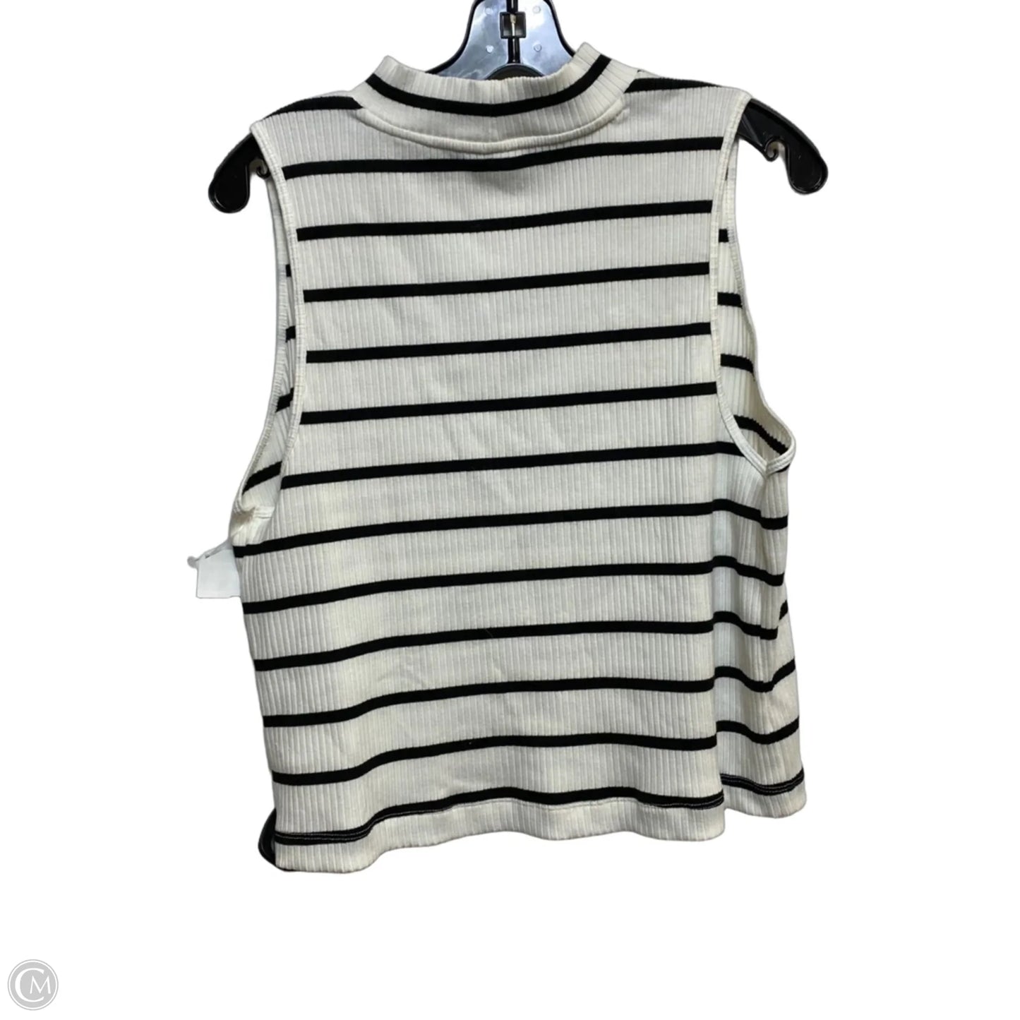 Top Sleeveless By Old Navy In Black & White, Size: 2x