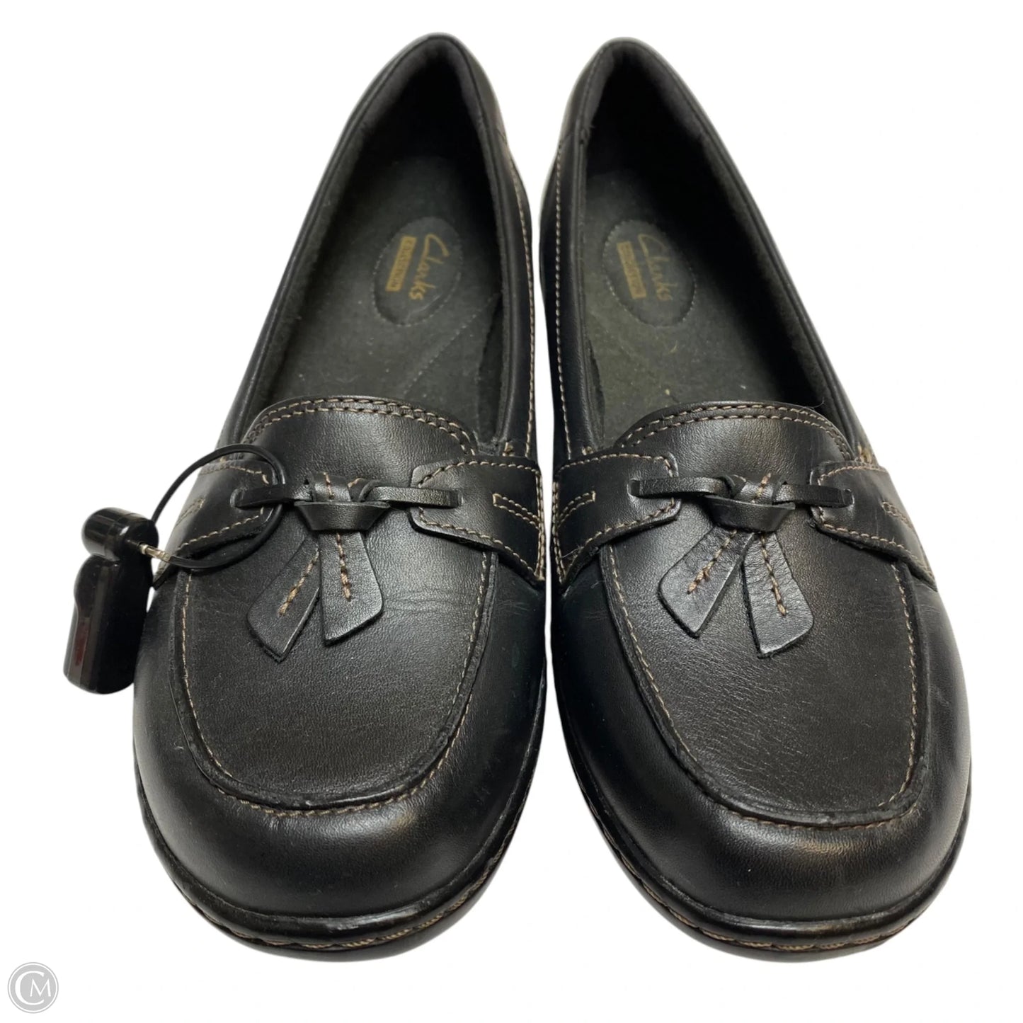 Shoes Flats By Clarks In Black, Size: 8